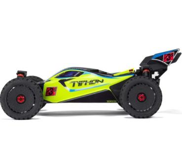 ARA4306V4T2 1/8 TYPHON 223S DSC 4X4 RTR Brushless Buggy, gelb